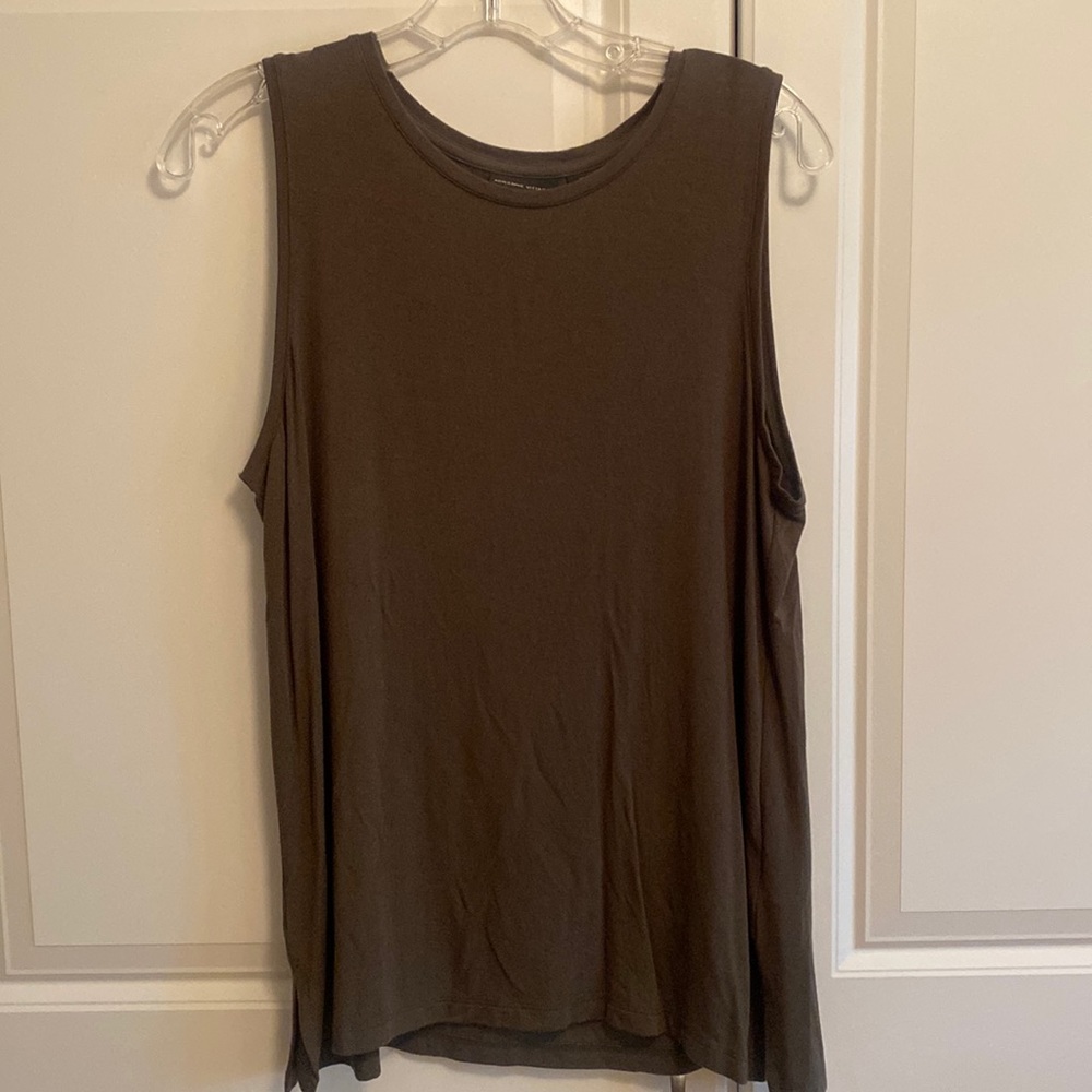 Army Green Adrienne Vittadini Tank Top - Large